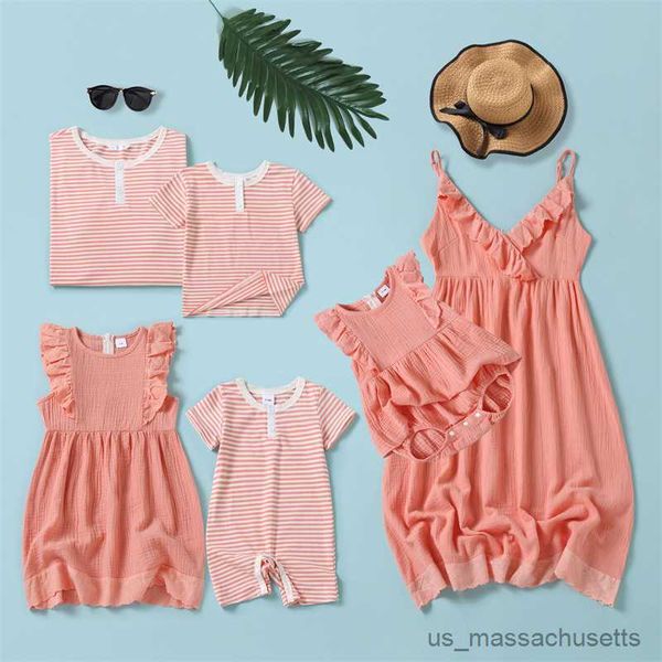 

family matching outfits summer baby romper matching family outfits mommy and me dress dad son t-shirt girls dress boys butterfly print kids, Blue