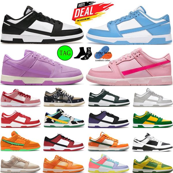 

men outdoor skateboard shoes panda grey fog vintage green triple pink medium olive court purple magma orange wheat mocha sneakers women spor, Black