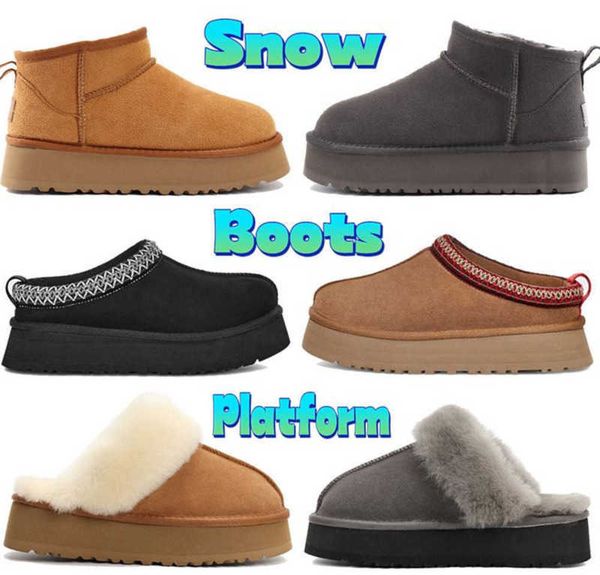 

australia boots boots boots fur snow classic ultra mini tazz suede shearling platform boot women chestnut comfort winter slides designer ugg, Black