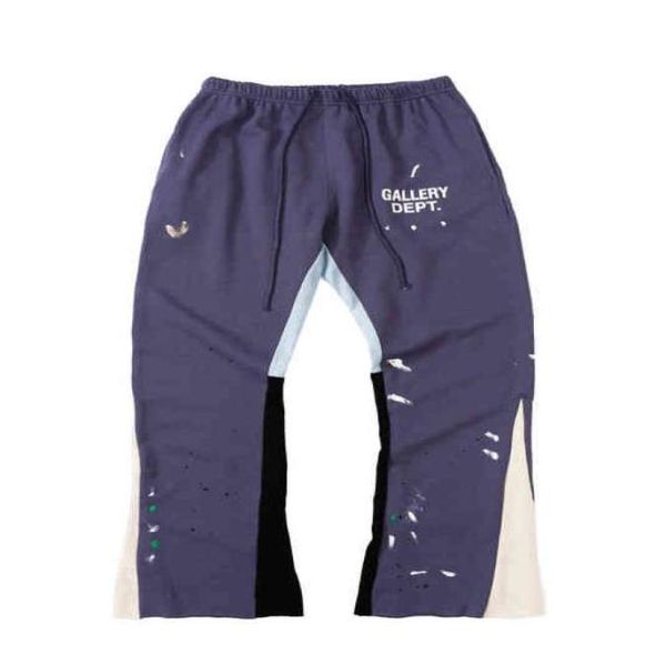 

fashion galleryes casual pants painted flare sweat pant01213355037256537, Black