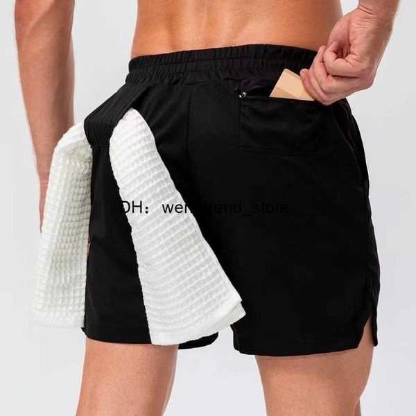 

shorts men yoga camos breathable gym pants towel buckle loose casual running lulu lemon lululemens time limited lululemen lulu shorts g2fc, White;black