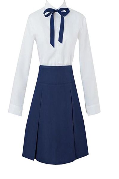

fate stay night saber cosplay costume high waist dress shirt uniform womens long dress9127956, Black