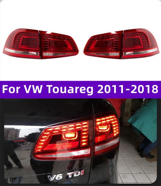 

car styling turn signal taillight for vw touareg lci 20 11-20 18 led brake lights reverse highlight tail lamp