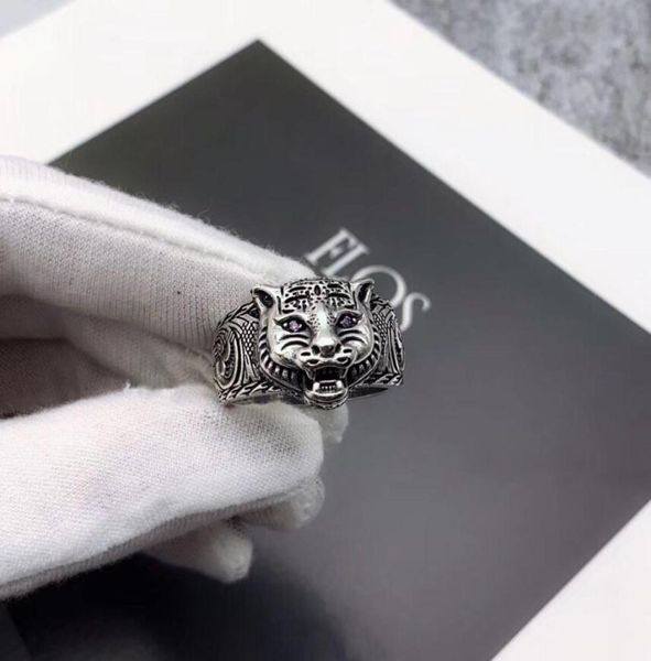 

s925 real silver ring couple ring latest product ring tiger head personalized style fashion jewelry supply13613457877714