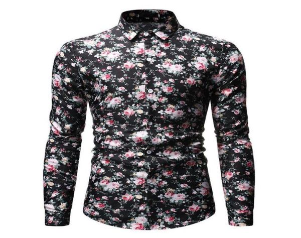 

black vintage paisley shirt men 2020 fashion slim fit long sleeve mens dress shirts business casual camisa social masculina xxxl4777233, White;black