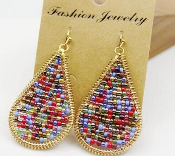 

10pairslot bohemian fashion dangle earrings for craft jewelry earring gift mix colors ea5111844903615405, Silver