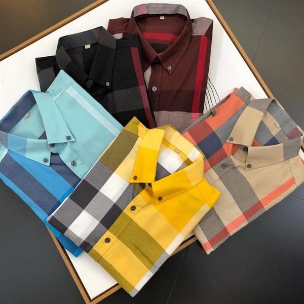 

2021 luxury designer men's shirts fashion casual business social and cocktail shirt brand spring autumn slimming the most fas236h, White;black