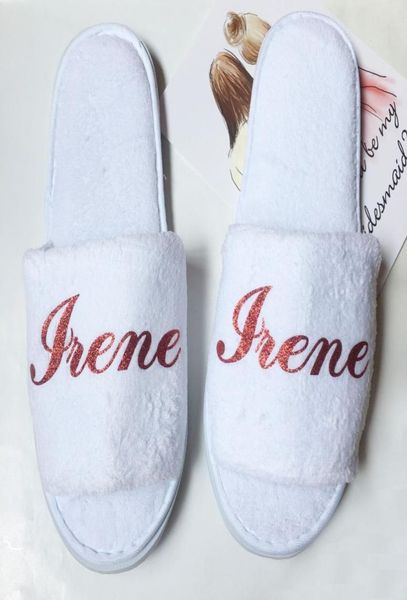 

personalized wedding slippers bridesmaid gifts bride hen night bachelorette party gift 1 pairs lot 4640558