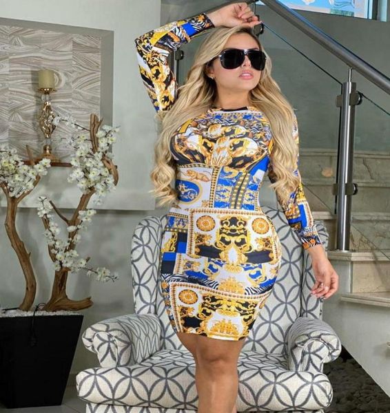 

vintage print plus size kneelength dress womens spring and autumn long sleeve midi elegant dresses summer high waist robe9962261, Black;pink