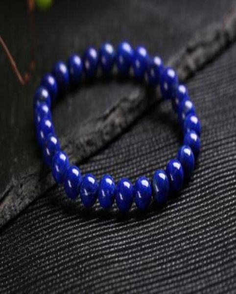 

natural 810mm no optimization emperor lapis lazuli bracelet098602325567644, Black