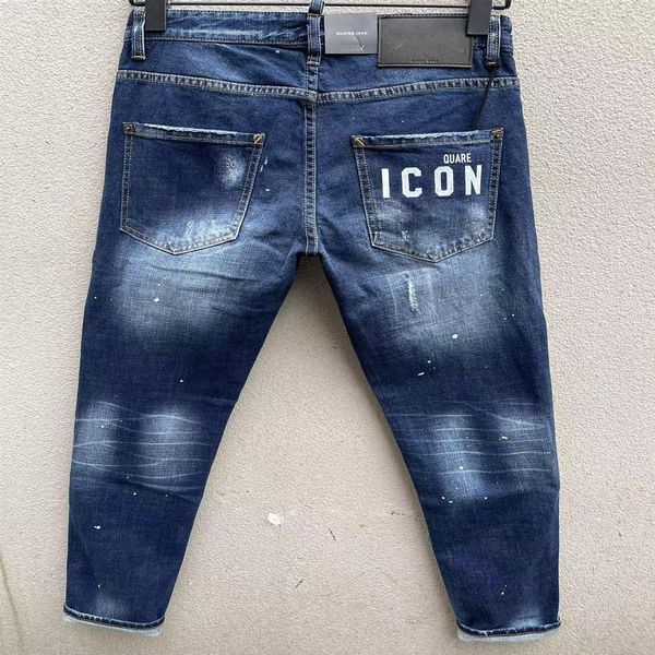 

dsq phantom turtle classic fashion man jeans hip hop rock moto mens casual design ripped jeans distressed skinny denim biker jeans315p, Blue