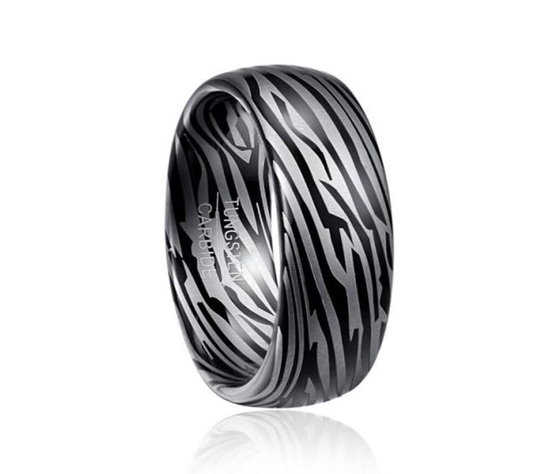 

dome damascus steel ring personality tungsten latest wedding rings jewelry designs4152793, Silver