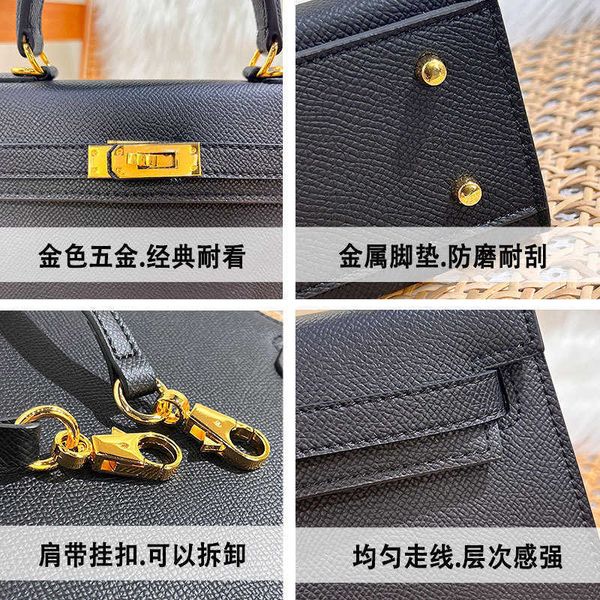 

designer bags craftsmanship genuine leather palm patterned kelys bag second-generation mother middle-aged grand gift handheld one shoulder c