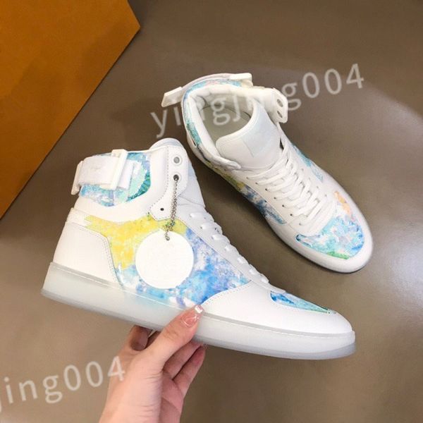 

2023 new designer flat sneaker trainer casual shoes denim canvas leather white letter overlays fashion platform mens womens low sneakers 39-, Black