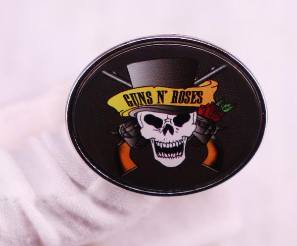 

guns n roses skull pins steampunk music rock band brooch badge4900667, Blue