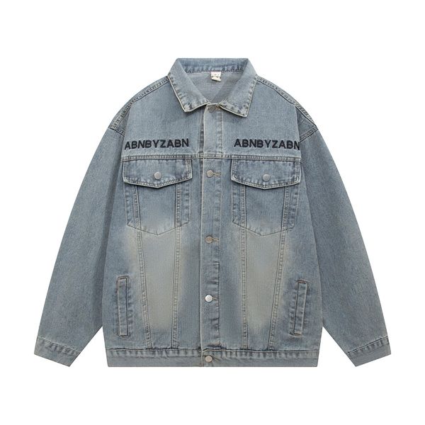 

mens jackets y2k chaquetas hombre denim jacket and womens autumn washed retro baggy jeans oversized hip hop casual clothes 230810, Black;brown