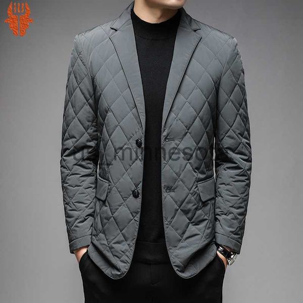 

men's jackets 2023 spring and autumn men's blazer luxury solid color single breasted casual man coats down male daily casual jacke, Black;brown