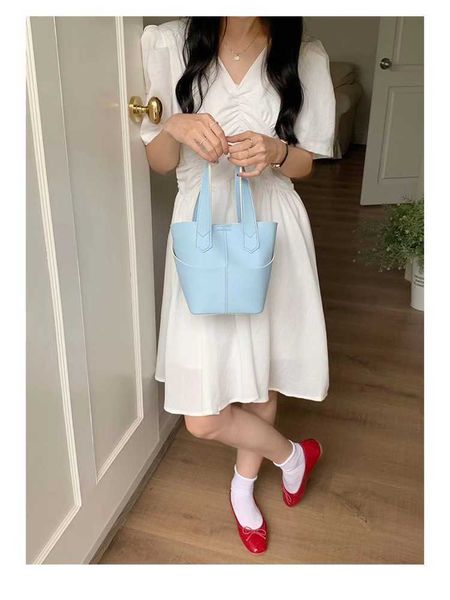 

luxury h ermes vegetable tote bags online shop basket womens bag 2023 new fashion litchi pattern handheld soft leather bucket oblique with r