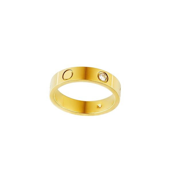 

designer nail ring luxury jewelry love ring for women stainless steel titanium steel alloy gold plated process fashion accessories never fad, Silver