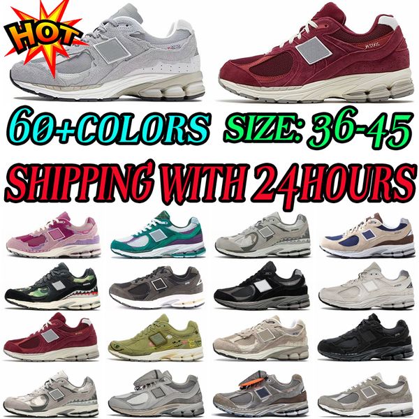 

2023 new 2002r running shoes men women designer shoe light grey light aluminum protection pack rain cloud sail royal grey trainers womens ou