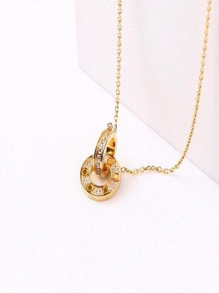 

fashion pendant for men and women designer design stainless steel necklace valentine039s day gift6315311, Silver