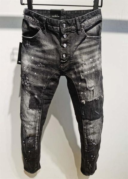 

2022 jeans new mens luxury designer d2 denim jeans holes trousers uare biker pants 2a3973937770, Blue