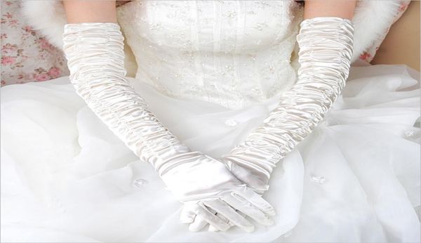 

bridal wedding gloves plus long section elbow white white black red lace all refers to wedding gloves winter warm9133677