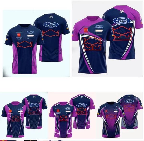 

f1 racing suit summer round neck short sleeve t-shirt with the same customization