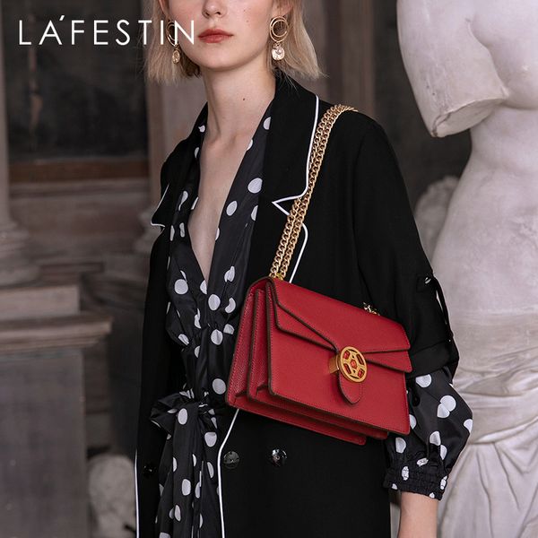 

evening bags la festin fashion luxury women handbag temperament one shoulder messenger bag classic chain leather niche 230810