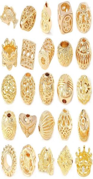 

other 24k gold color brass spacer beads bracelet jewelry making supplies diy necklaces earrings bracelets findings accessories loi8860214