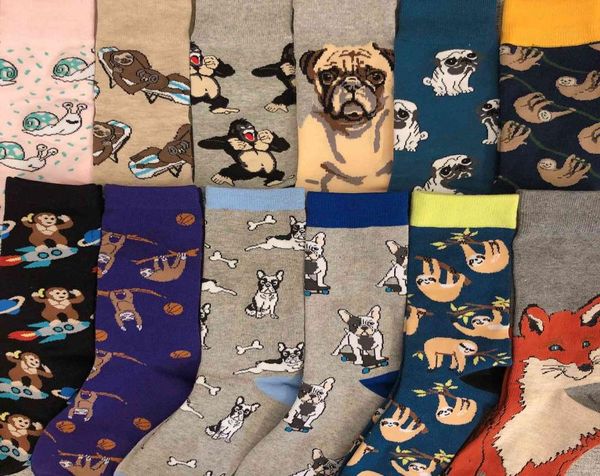 

socks drop ship fashion equipment fun sos and pug bulldog sloth lump boston terrier dog monkey dropship pet2149881, Black;white