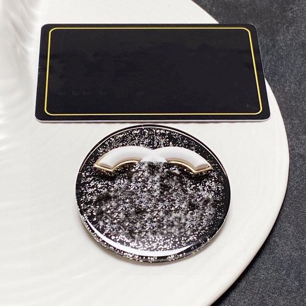 

luxury brand designer channel brooch women's gold and silver crystal pearl rhinestone cape buckle brooch set brooch wedding party jewel, Gray