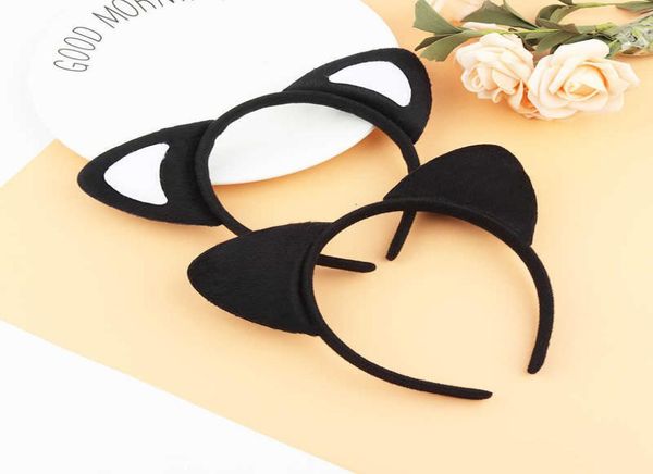 

short plush black headdrs hairband women039s cute cat ear headband hairpin8279556, Golden;silver