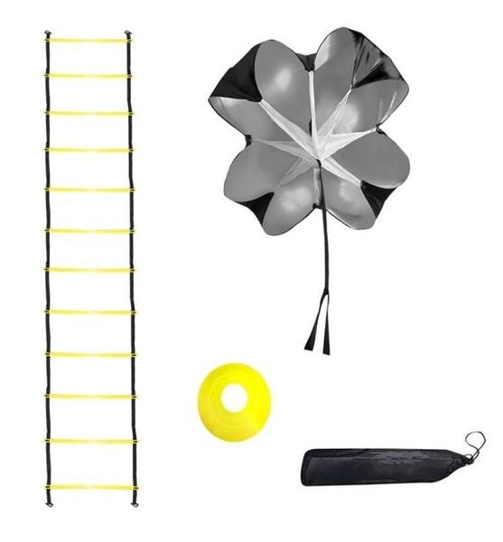 

accessories speed agility training set includes ladder 10 resistance cones running parachute for soccer basketball5536453