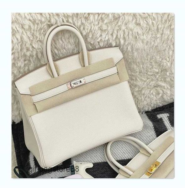

purse leather bags classic birkin tote designer 2023 fashion layer cow bag lychee grain women's hremes handbag one-shoulder cross-body