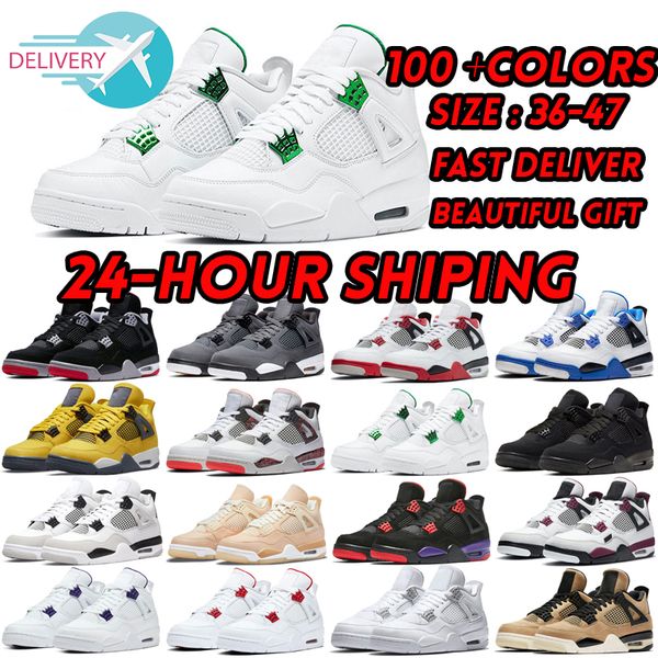 

2023 4 basketball shoes men women 4s pine green seafoam military black cat midnight navy red cement oreo red thunder bred mens trainers blan