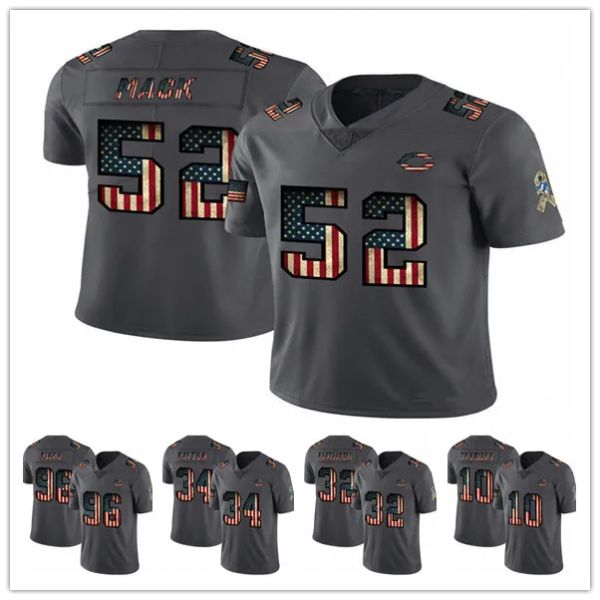 

stichjersey chicago''bears''men''nfl''women retro flag carbon football jersey, Black;red