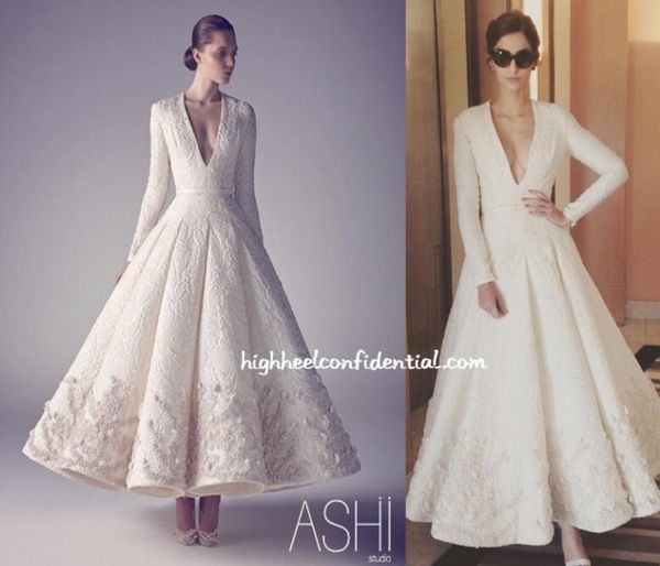 

1950s prom dresses pure white ashi studio long sleeve deep v neck satin beading appliqued personalized party gowns 3605675, Black