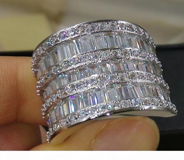 

2016 new brand desgin luxury jewelry 925 sterling silver full z cz diamond gemstones wedding engagement women finger ring gift5474235, Slivery;golden