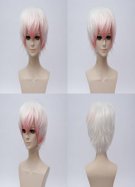 

mystic messenger saeran game costume cosplay wig0123458178578, Black;brown
