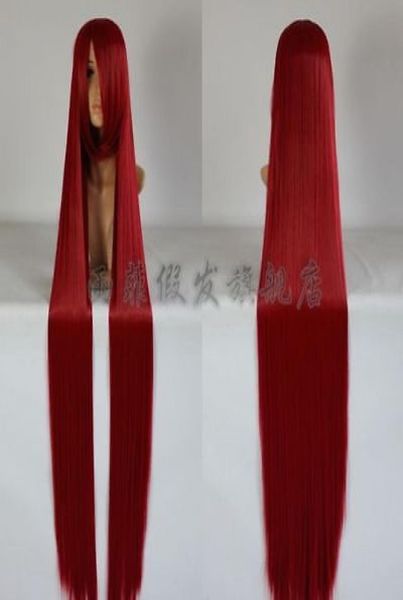 

2018 new long dark red cosplay party wig hair 150cm012346734508, Black;brown