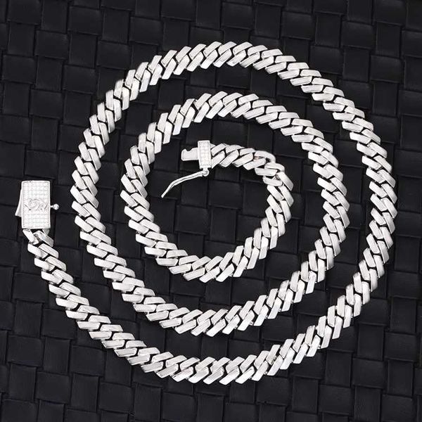 

18k gold plated 10mm 12mm wide solid silver cuban link necklace/bracelet gold plated chain for rapper hiphop jewelry