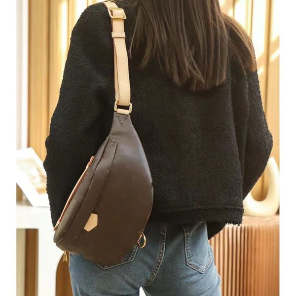 

bumbag luxurys designer bag chest bag waist bags m43644 belt bag women men flowers famous soft genuine leather letter shoulder bag luxurys h