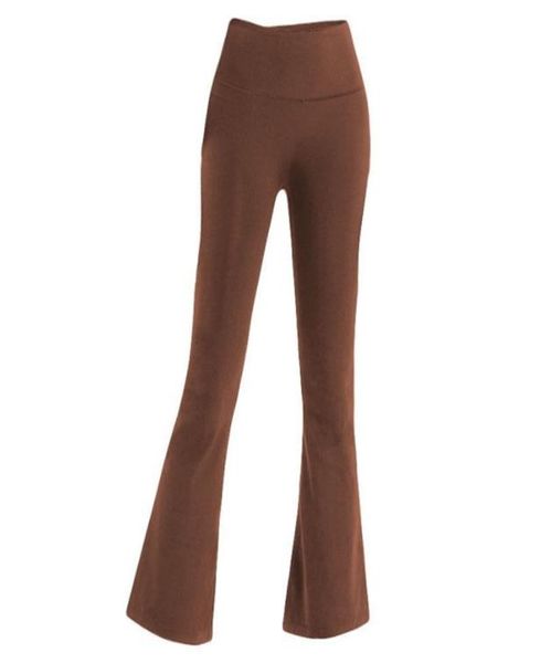 

088 you want flare pants women's yoga pants super stretchy high waist leggings gym workout flared wide killer legs trousers women261034