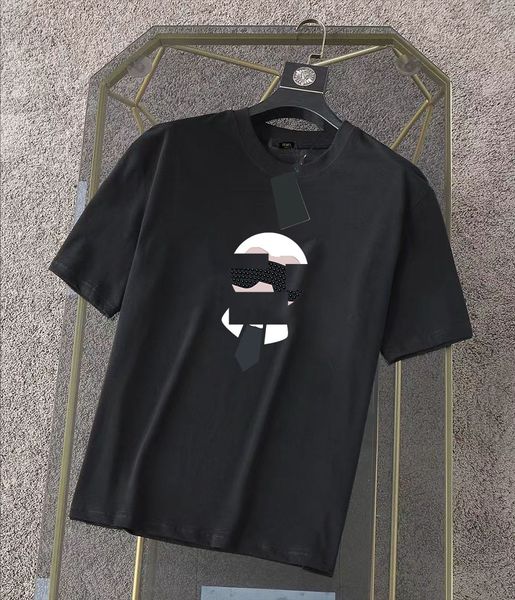 

designer famous mens t shirt letter print round neck short sleeve black white fashion men women tees#45, White;black