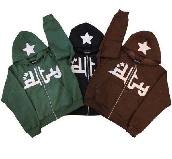 

men's hoodies sweatshirts men's streetwear y2k zip up hoodie stars print long sleeve oversized versatile hoodie oversized sweatshi, Black