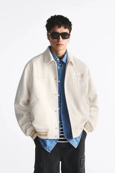 

mens jackets jacket warm woolly coat men loose plain single breasted spring autumn printing collar outwear ra 230810, Black;brown