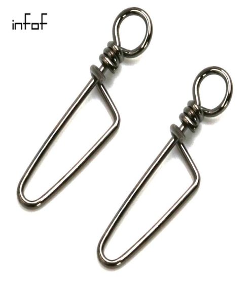 

200pieceslot stainless steel fishing coastlock snap strength saltwater carp fly fishing tackle freshwater ice fishing hook lure c9261223