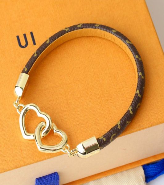

bracelets luxurys designers women charm bracelet lettering love design fashion jewelry material leather studded with bracelets bou6399901, Golden;silver
