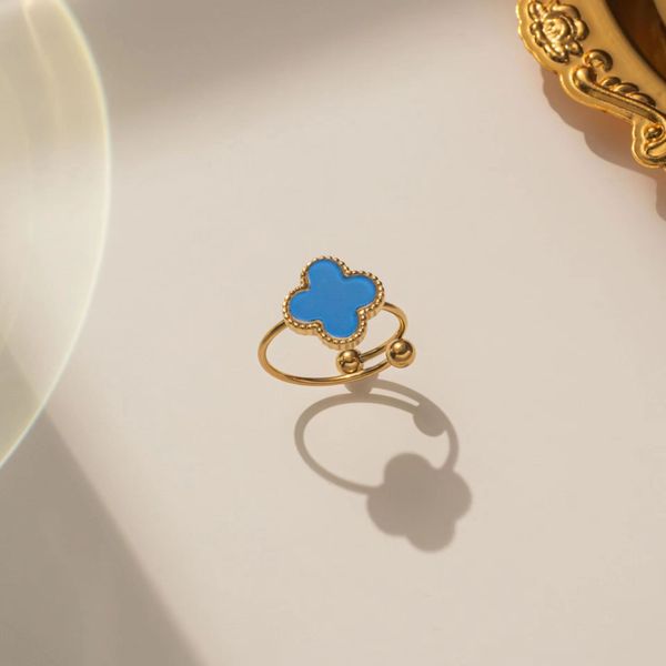 

rings for women designer clover ring brand classic diamond ring wedding rings of woman man love ring gold silver chrome heart ring valentine